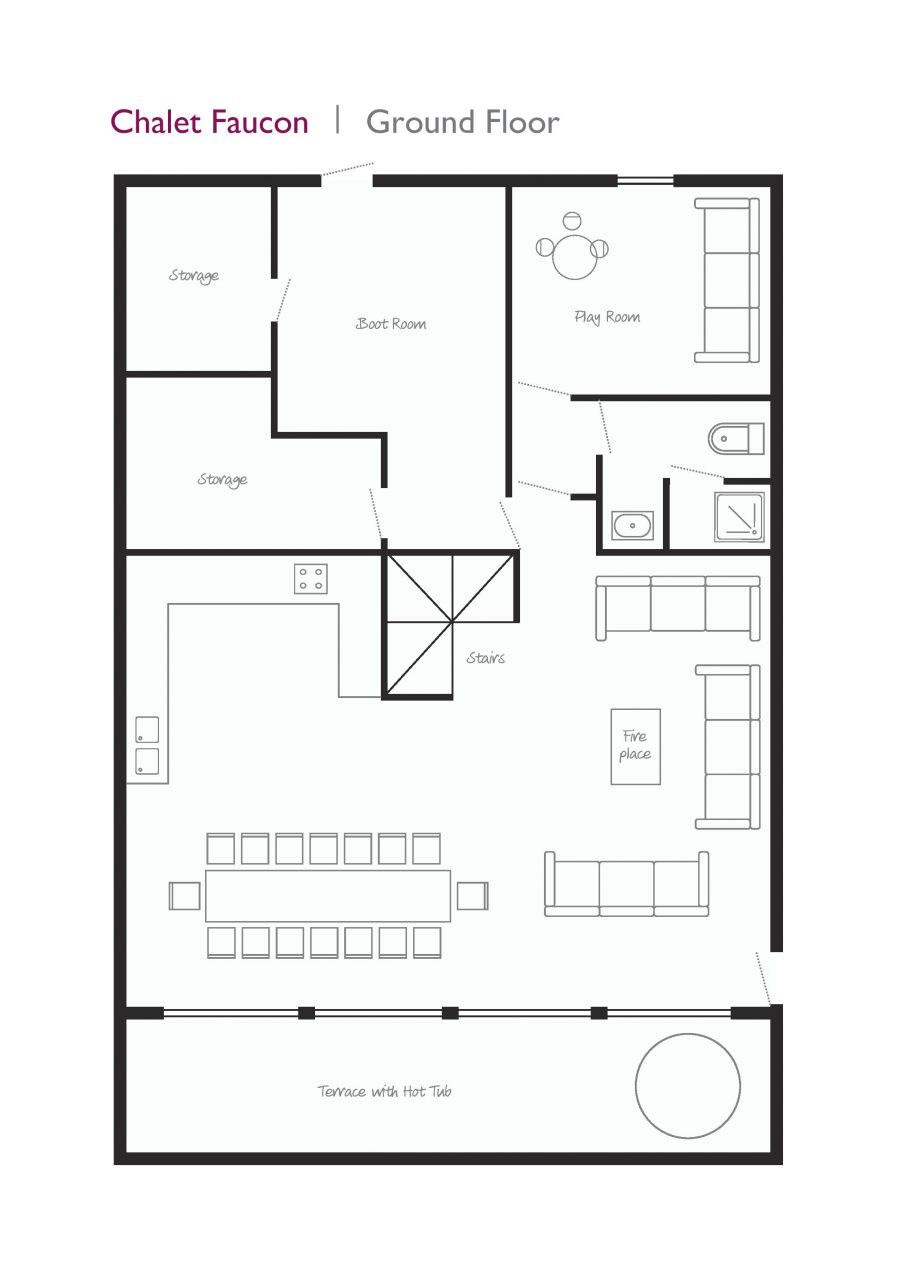 Chalet Faucon (Family) Les Menuires Floor Plan 2